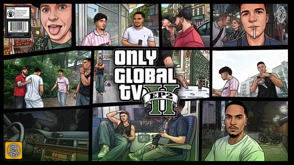 Cover der zweiten ONLY GLOBAL TV-Folge mit Szenen aus Hamburg